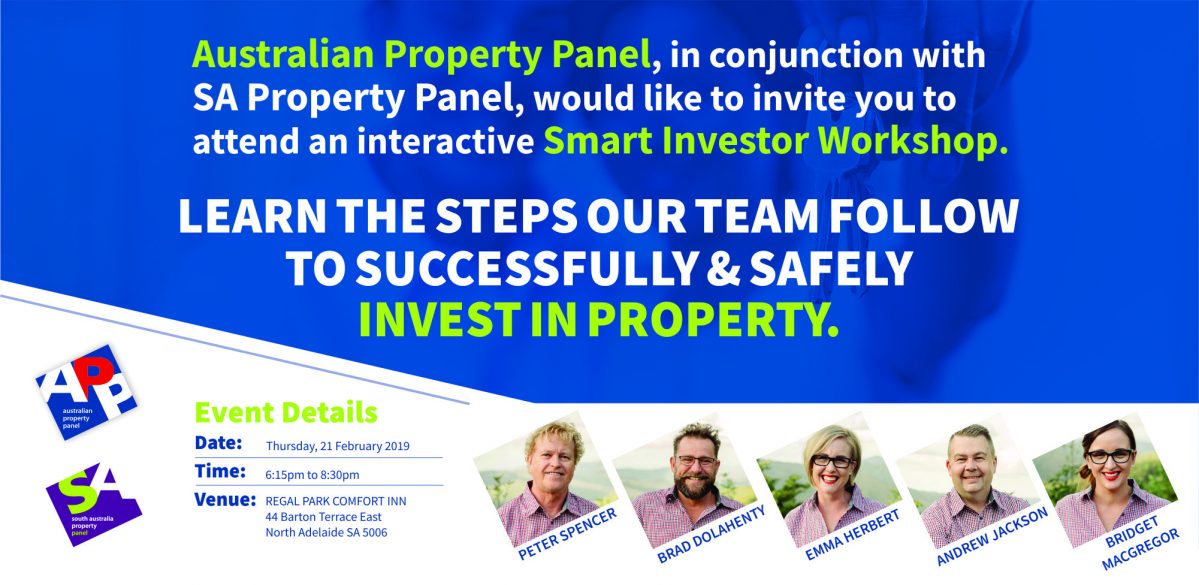 APP Property Investment Workshop Invitation Adelaide 21 February 2019